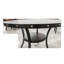 Ensemble de salle à manger moderne et classique en bois naturel Table de salle à manger ronde 4X Chaises d'appoint en tissu gris anthracite