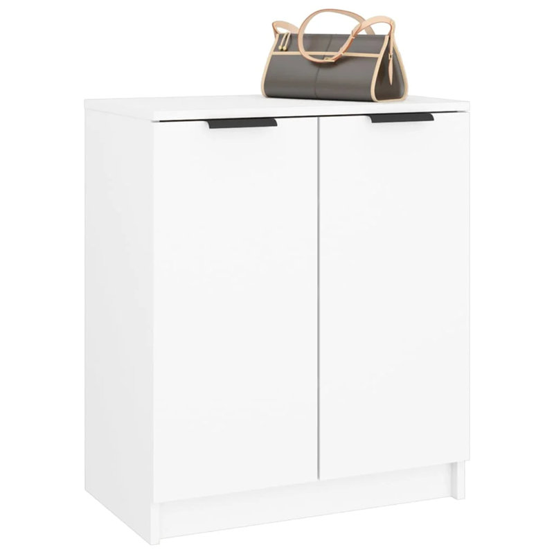 Calice 8 Pair Shoe Storage Cabinet, White