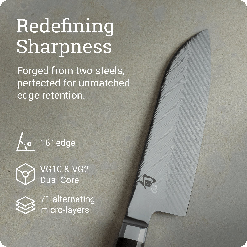 Dual Core Santoku 7" w/ Saya