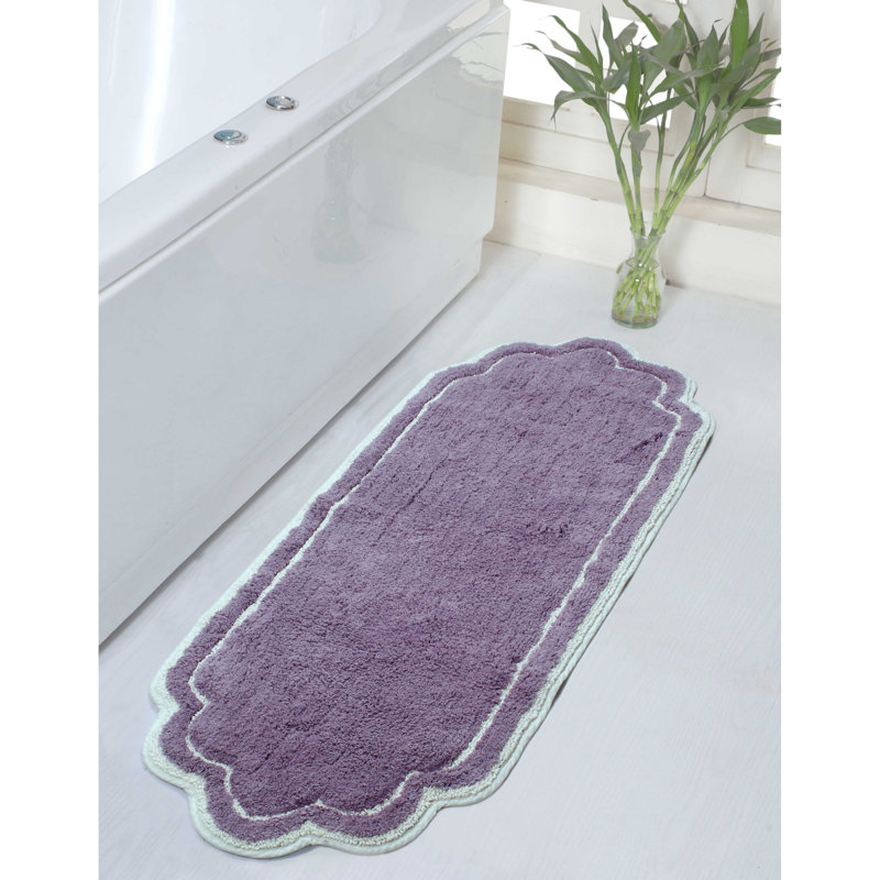 Tapis pour salle de bain Dobrinka, Mauve, 21 po x 54 po (rectangle)