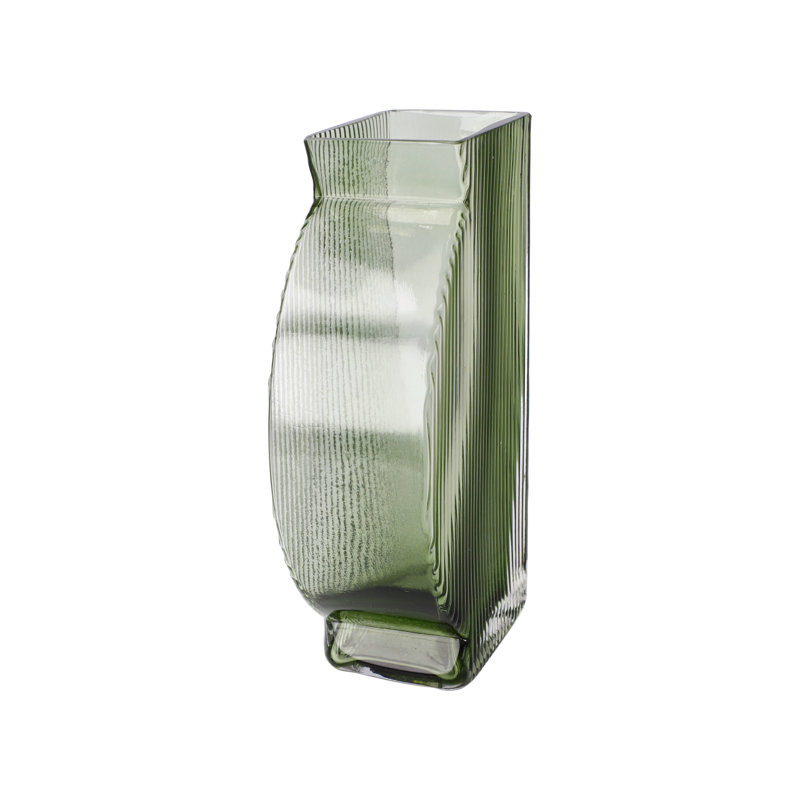 Green 20Cm Glass Table Vase
