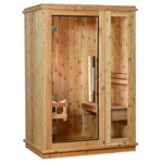 Almost Heaven Saunas Logan 1 - Person Traditional Steam Sauna in Cedar