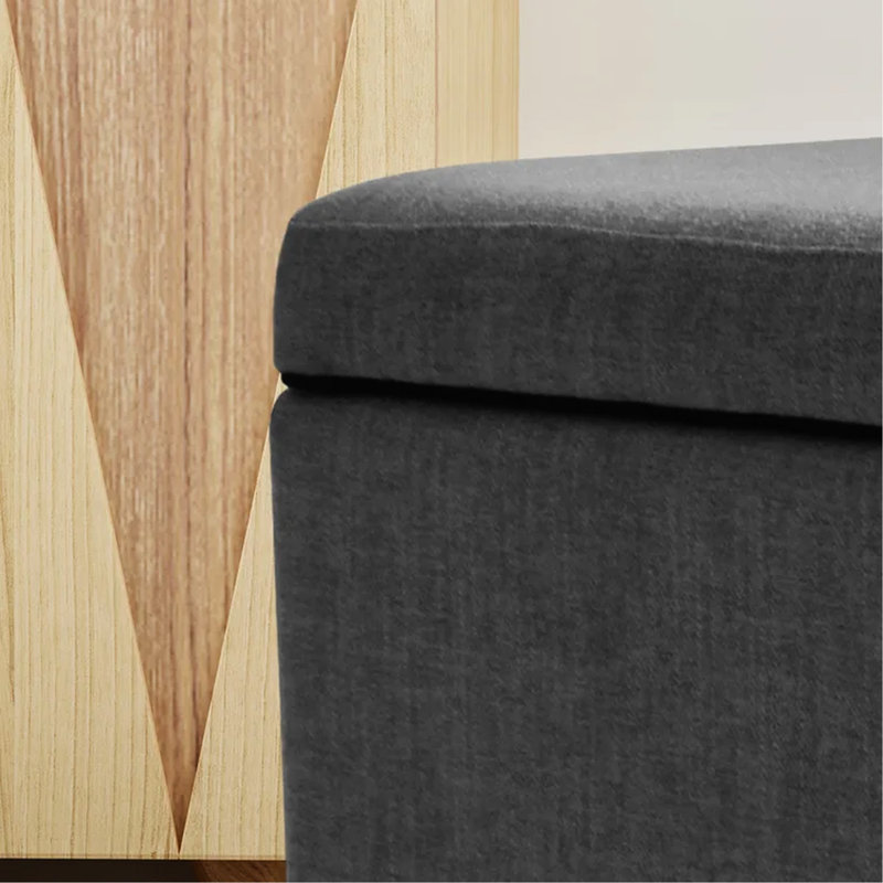 Grey Fabric Storage With Caster Wheels For Long-term Home And Office Use In