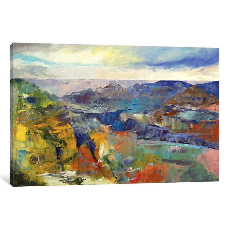 « grand canyon », reproduction d’art sur toile, H 8 po x l 12 po x P 0,75 po