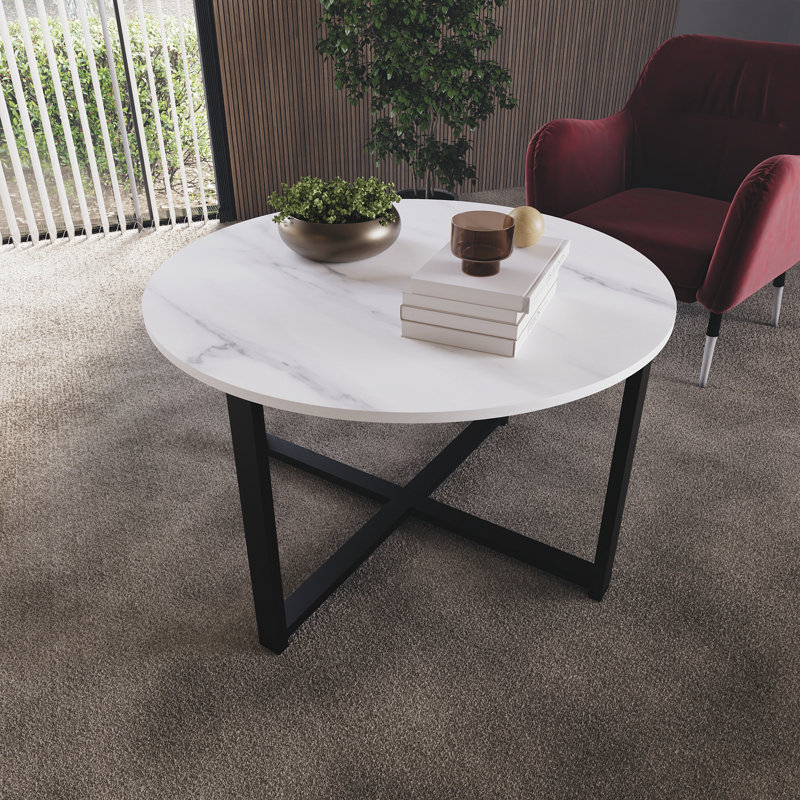 Catrinia Four Leg Coffee Table, Marble