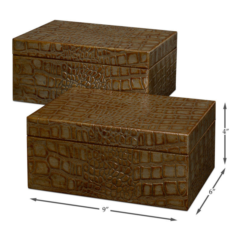 Shagreen Handmade Decorative Box, Green