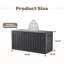 Boîte de rangement verrouillable en résine résistante à l'eau 80 gallons-116403369-116403367