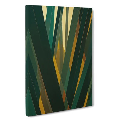 Block Print Forest Abstract No.4 - Unframed - Wrapped Canvas