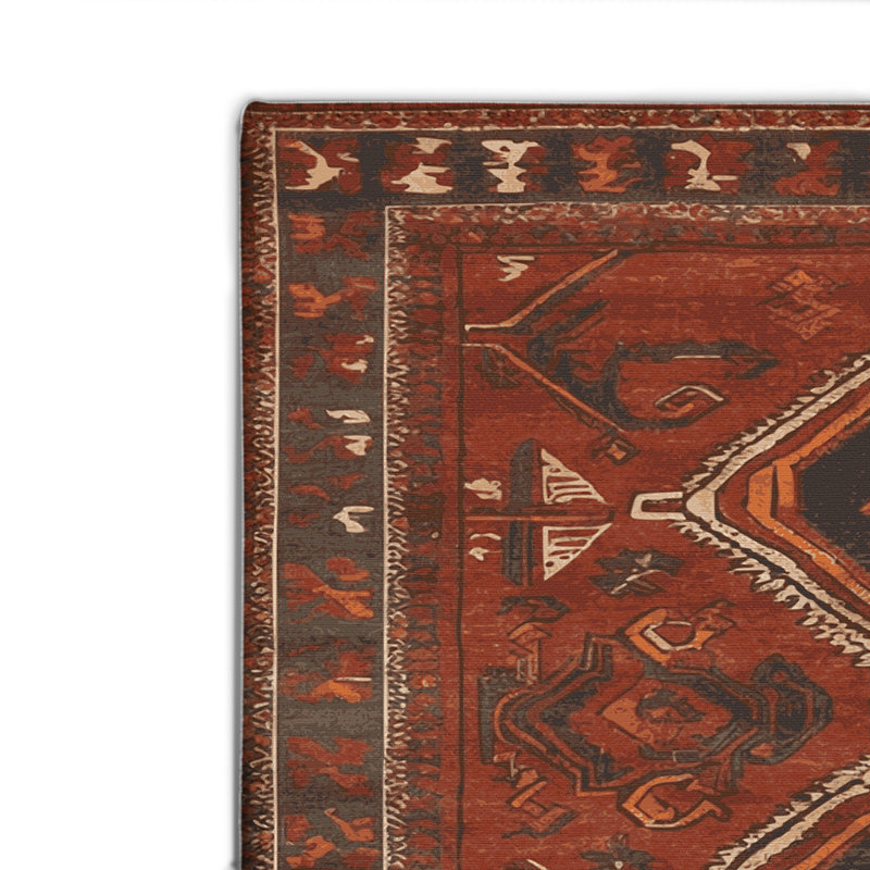 Tapis turc intérieur et extérieur brun, Rectangle 4pi x 6 pi