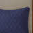 Navy Quilted Bedding Sets, Polyester Queen Size, Traditional Split Corner Design