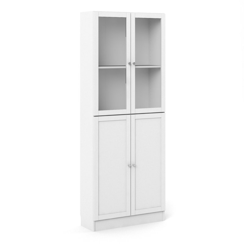 Basic 203.2cm H x 203.2cm W Bookcase, White
