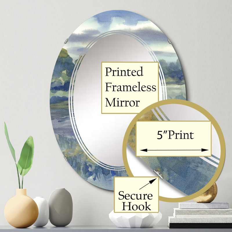 Miroir de salle de bain sans cadre, 30 po x 20 po