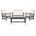Cadre noir / coussin beige