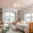 3-Light Semicircular Opal Glass Semi Flush Mount