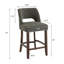 Tabouret de comptoir rembourré en bois massif-87925485-87925480