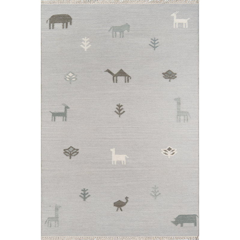 Laury Wool Indoor Rug, Rectangle 5' x 7'6"