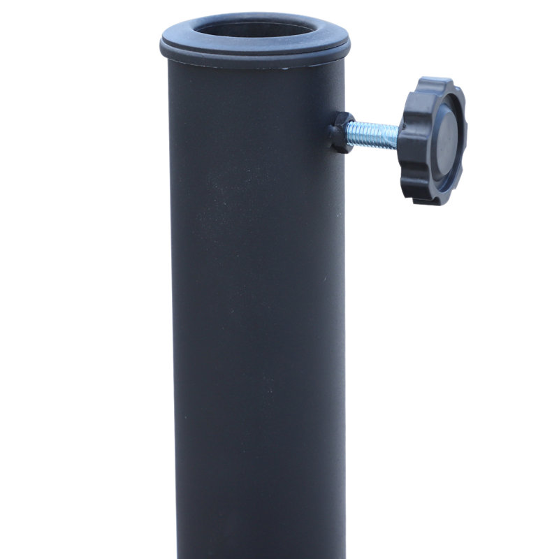 25kg Metal Free Standing Umbrella Base with Wheels