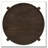 Mavis Dark Brown Round Solid Wood End Table