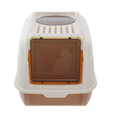 Polyethylene Plastic Enclosed Litter Box with Scoop