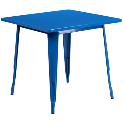 Feodora 31.5'' Square Metal Indoor-Outdoor Table