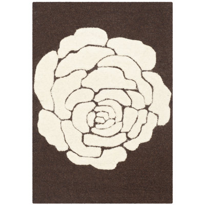Cannen Hand Tufted Wool Floral Rug