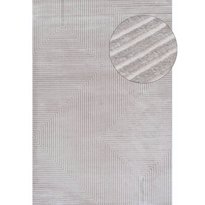 Carmel Modern Geometric Grey Area Rug