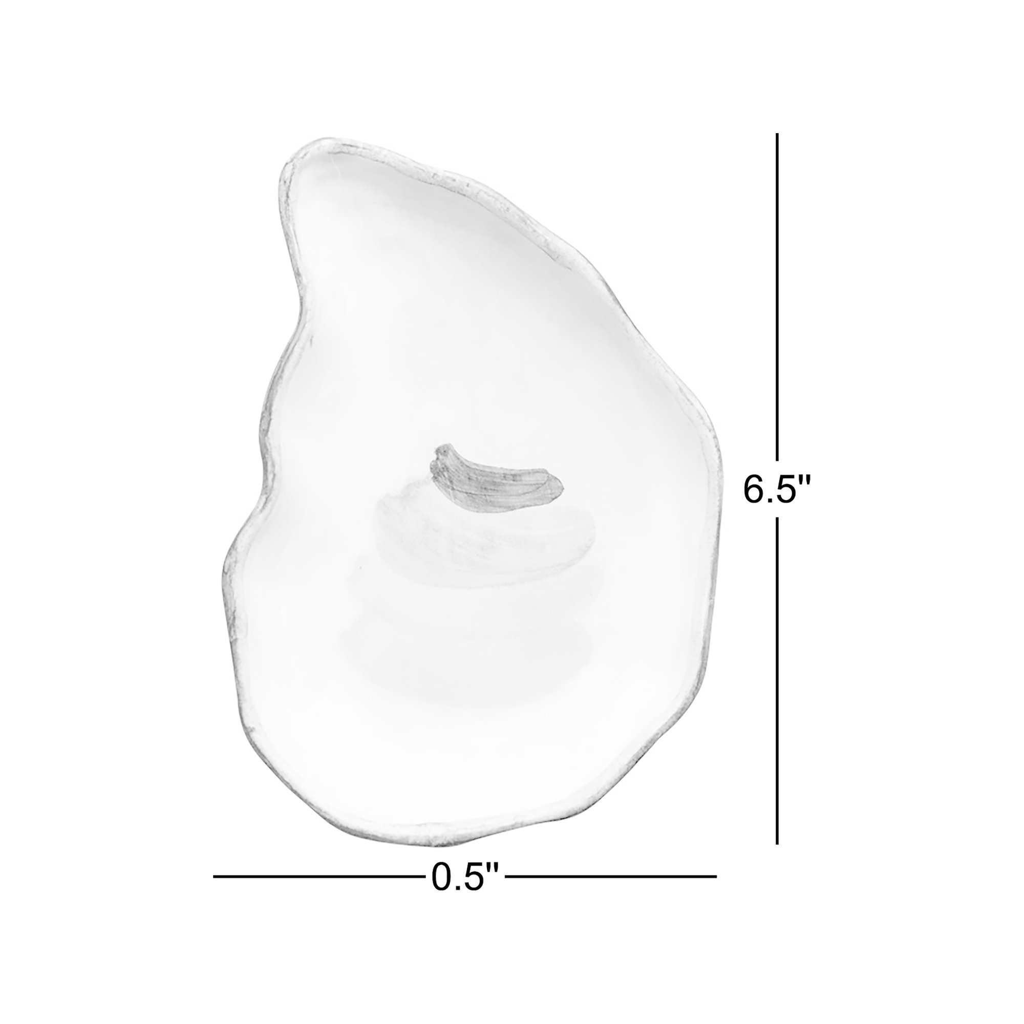 Seaside Small Oyster 6.5" Bread Plate