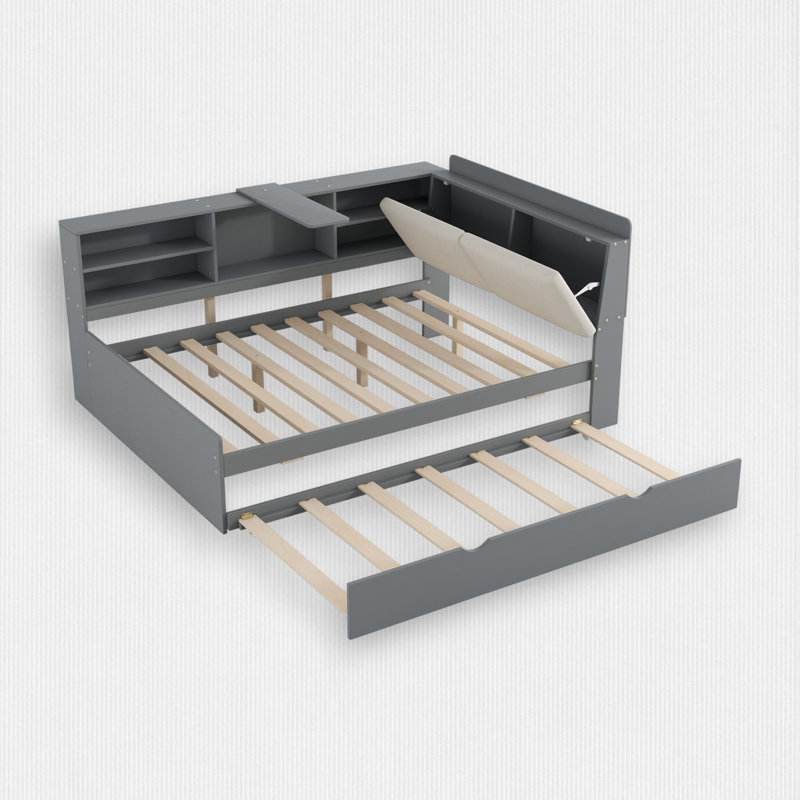 Platform Bed with Trundle