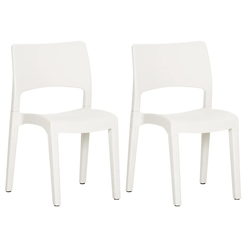 Faust Patio Dining Armchair, White