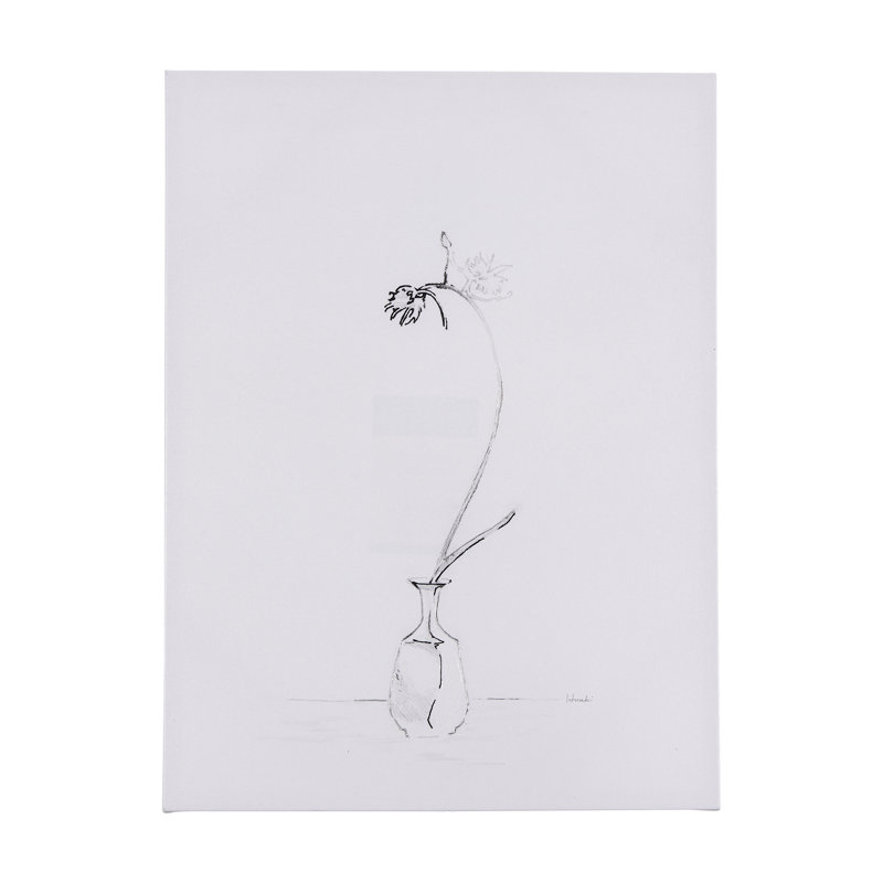 Toile texturée Ikebana Light II, H 40 po x l 30 po x P 1,5 po