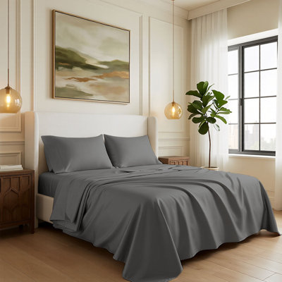 Ensemble de draps 100% coton 600 fils à densité de tissage 600