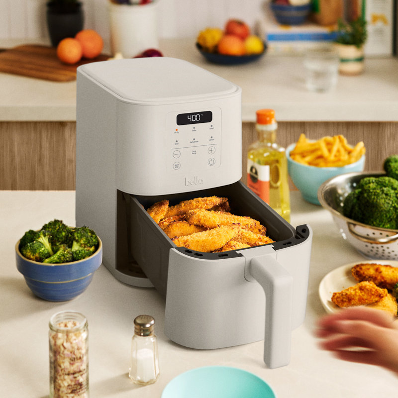 Bella Slim 4.0 QT Air Fryer, Oatmilk