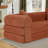 80" Queen-Size Futon Sofa Bed Foldable Couch Bed With 2 Pillows - No Assembly Required-795139718