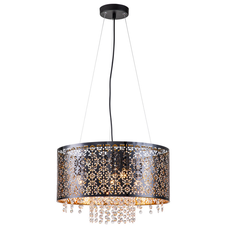 Heritage 4 - Light Black Drum Pendant