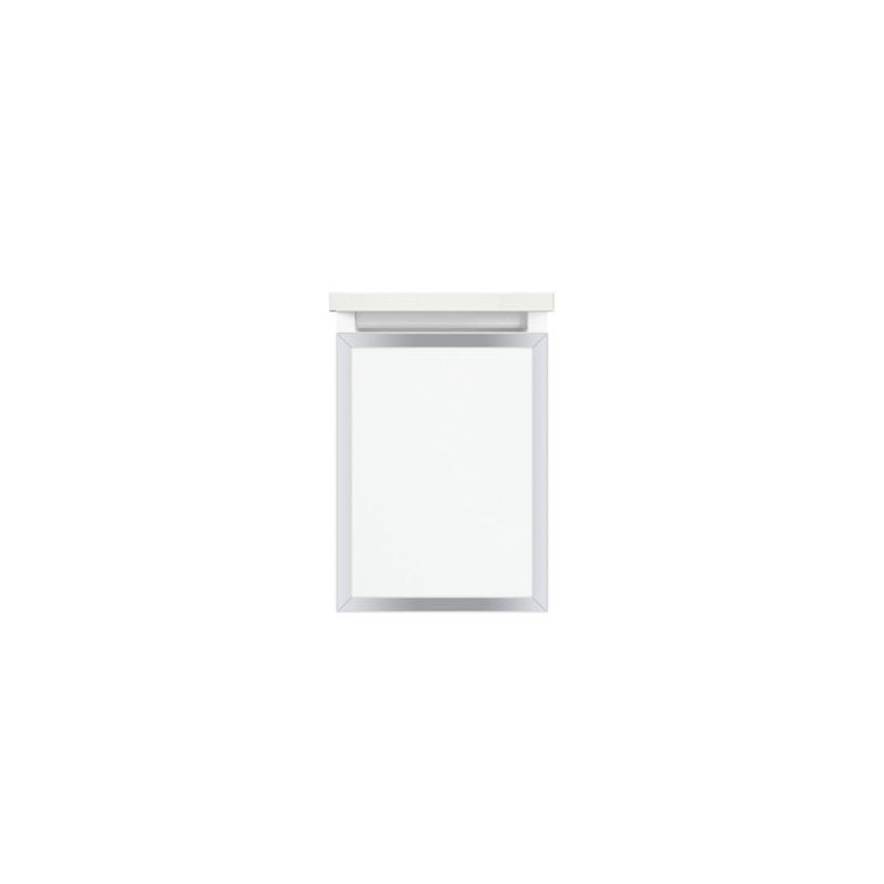 Profiles Framed 12.13" Single Bathroom Vanity Base Only, No, Beach/Matte Gold