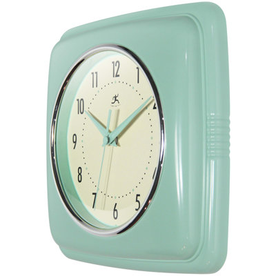 Orrwell Square Plastic Wall Clock 9.25 Inches