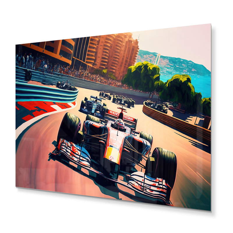 " Formula Car Racing I ", 30" H x 40" W x 1" D