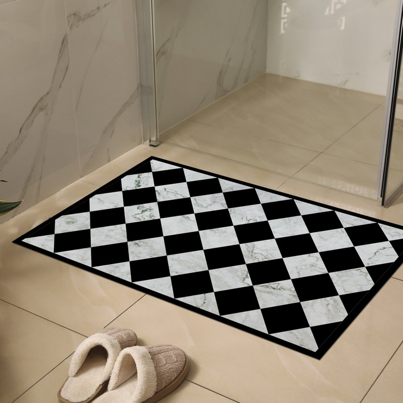  Vinyl Floor Mat - Geometric Collection, Rectangle 2' x 3'