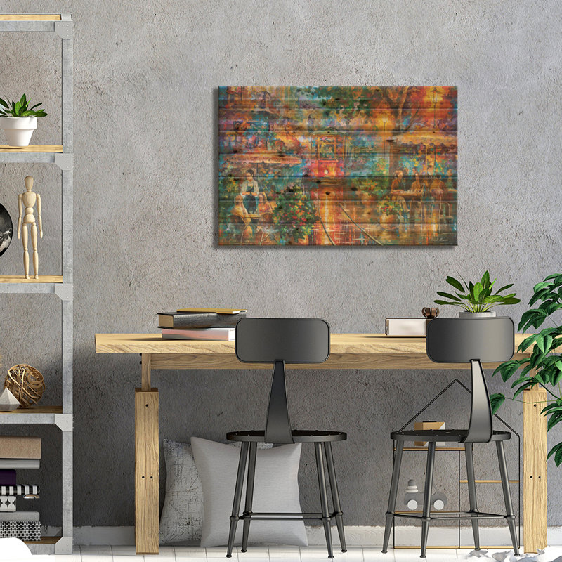 «Old Magic On Wood» par Leonid Afremov, H 18 po x l 26 po x P 1,5 po