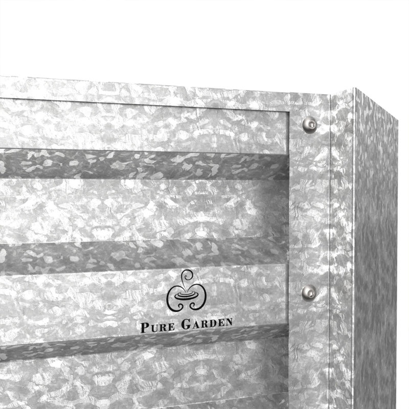 Medium Galvanized Iron Raised Garden Bed Planter Box