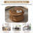 31.5" Round Solid Wood Coffee Table Two-Tier Thickened Top Sturdy Legs Living Room Sofa Side Table-593274668