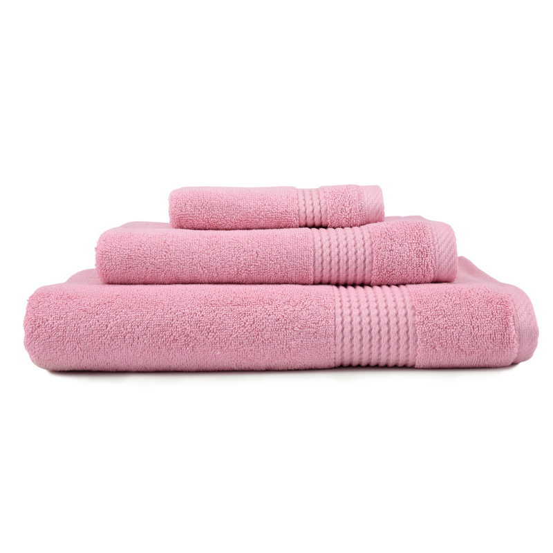 Ensemble de serviettes 3 pièces Adlena, Rose