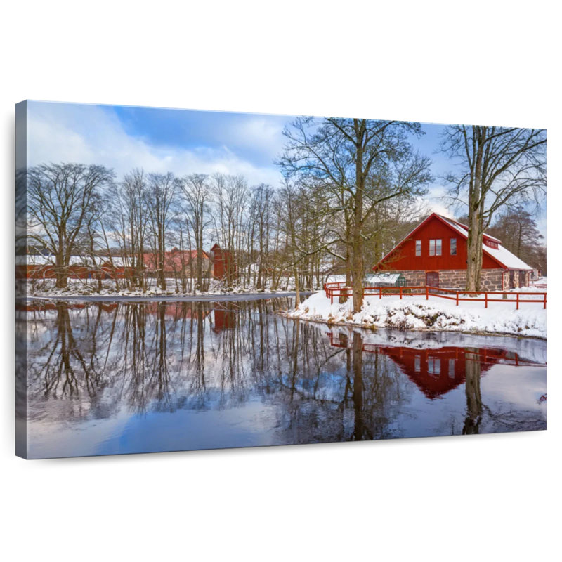 Lilie Winter Lake House, H 8 po x l 12 po