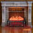 Electric Fireplace Log Set Heater with Glowing Ember Bed and Remote Controller-53079359