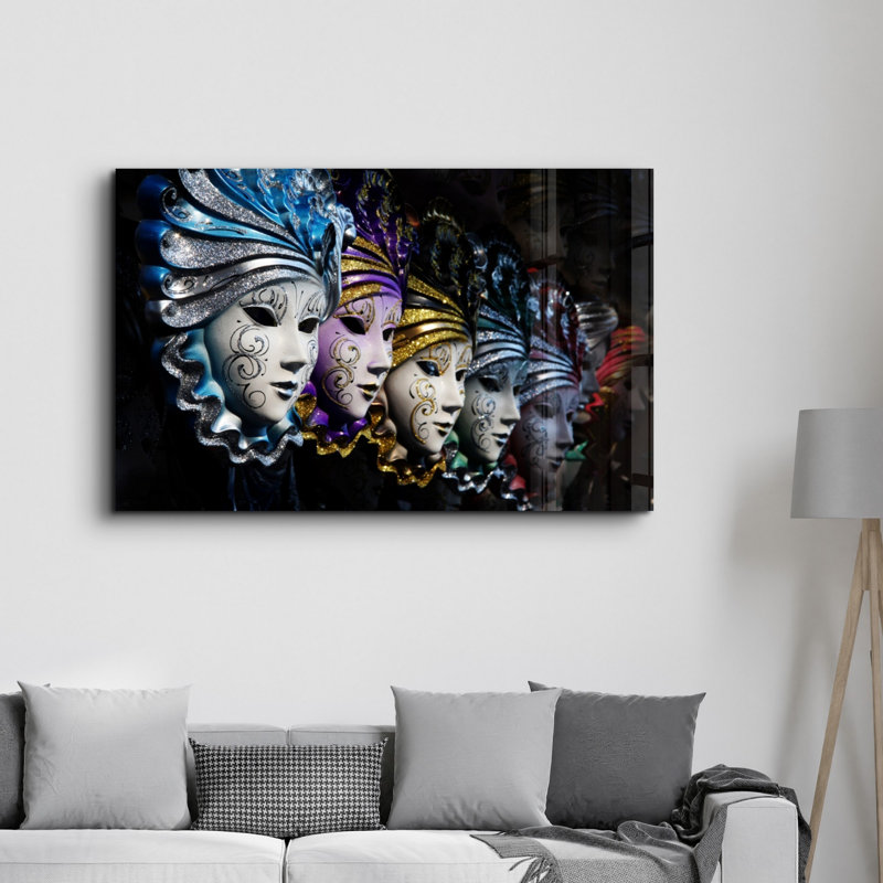 Élégante peinture murale en verre trempé de 13,8 po x 21,7 po | 100% verre trempé, épaisseur: 0,16 pouce | Imprimé UV pour des couleurs éclatantes | Parfait pour la décoration intérieure, le salon et les espaces de bureau