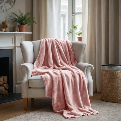 Couverture en molleton doux et moelleux - Jeté en flanelle réversible pour lit et canapé