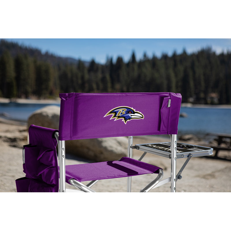 Folding Director Chair, Purple, Baltimore Ravens