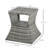 Outdoor Rattan Wicker Side Table With Umbrella Hole