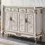 Banc de rangement blanc en bois manufacturé