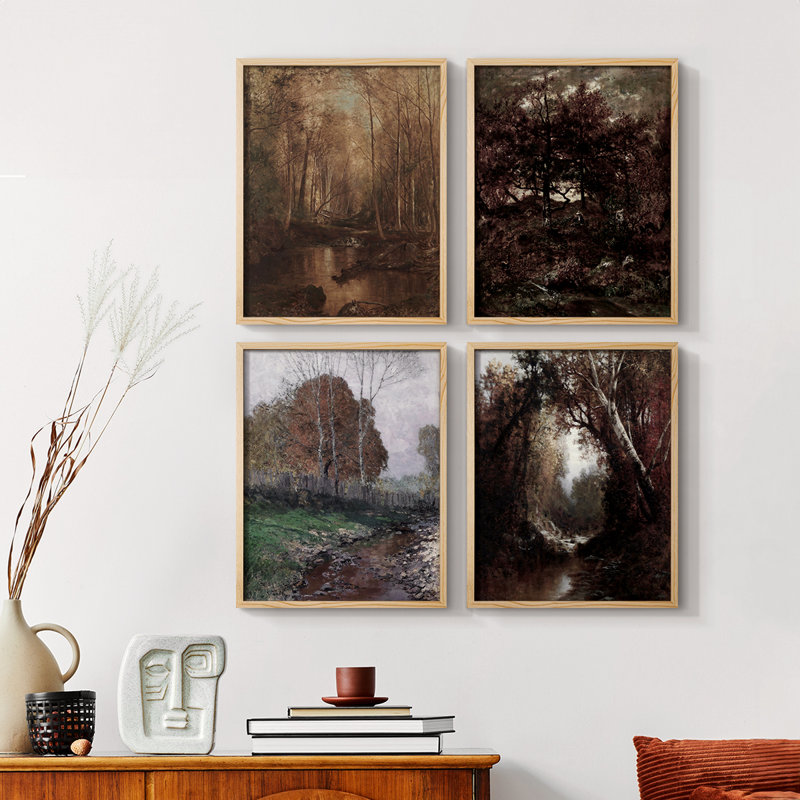 «Vintage Landscape C III», reproduction encadrée, H 14 po x l 44 po